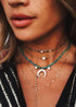 Boho Necklace, Natural Shell Cowrie with Pendanr in White